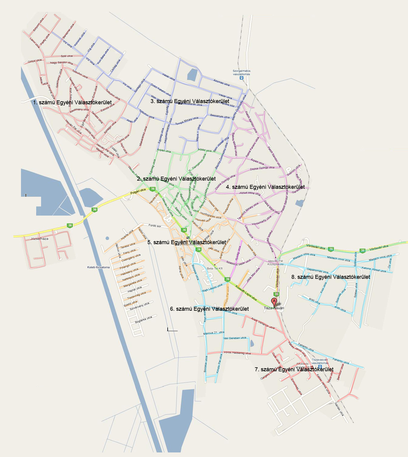 tiszavasvári térkép Tiszavasvári Önkormányzat   Helyi Választási Iroda tájékoztatói tiszavasvári térkép